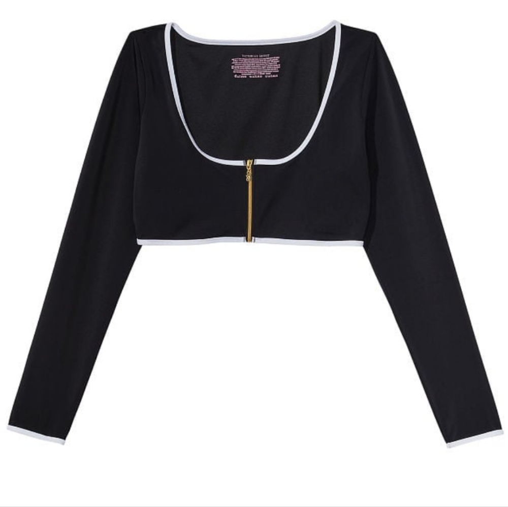VICTORIA'S SECRET Swimiconic Rash Guard Bikini Top
